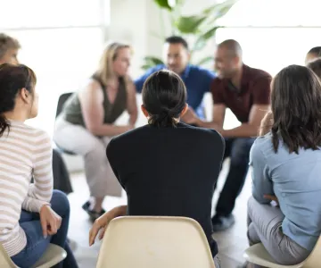People in a support group